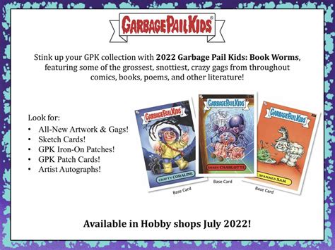 topps garbage pail kids book worms collectors edition  box case