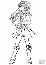 Descendants Coloring Pages Wicked Cj Hook Printable Drawing Dot sketch template