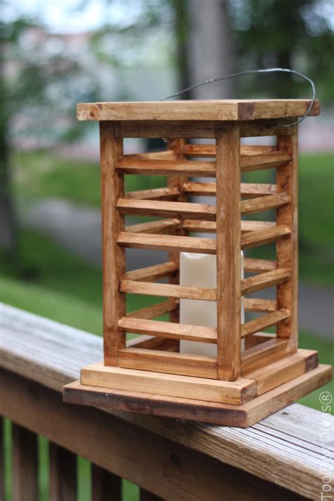 diy wooden lantern     bought  toolbox divas