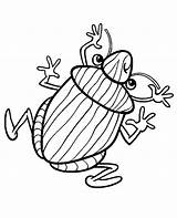 Coloring Print Bug Topcoloringpages Insects Colouring Funny sketch template