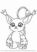 Digimon Gatomon Omnimon sketch template