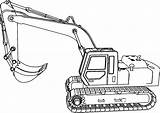 Excavator Drawing Drawings Paintingvalley Construction sketch template