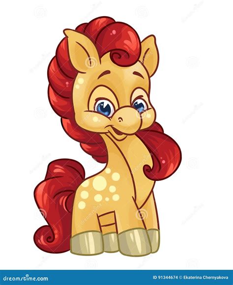 pony cartoon illustration stock illustration illustration