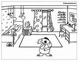 Coloring Bedroom Pages Boy Printable Buildings Worksheets Girls Colouring Kids Drawing School Bedrooms Beautiful Drawings Sheets Interior Popular sketch template