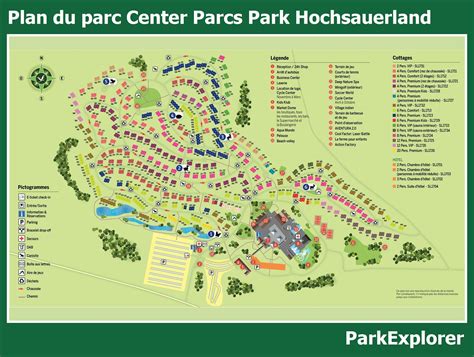 le plan de center parcs park hochsauerland parkexplorer