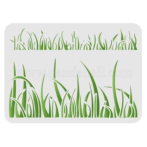 wholesale fingerinspire grass stencils xcm reusable blade grass