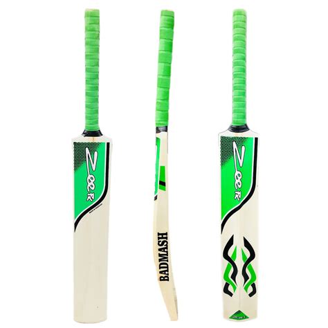 zeepk tennis tape ball cricket bat full size hand  kashmir willow