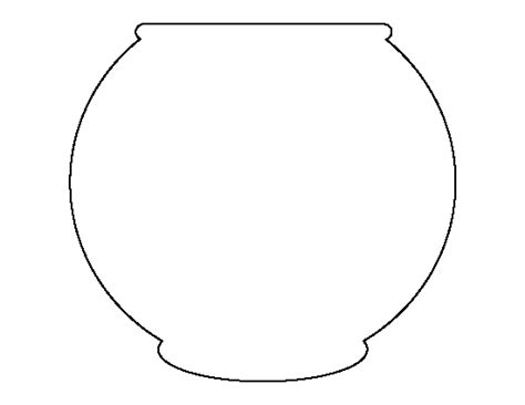 printable fish bowl template