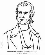 Polk James Coloring Pages Facts President Knox Patriotic Printable Presidents Quotes Printing Help Quotesgram Go Print Printables Usa Flag sketch template