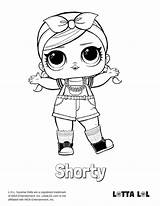 Lol Coloring Pages Shorty Surprise Doll Color Cartoon Dolls Visit Print Printable Lotta Blogx Info sketch template
