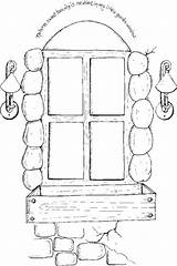 Coloring Pages Window Garden sketch template