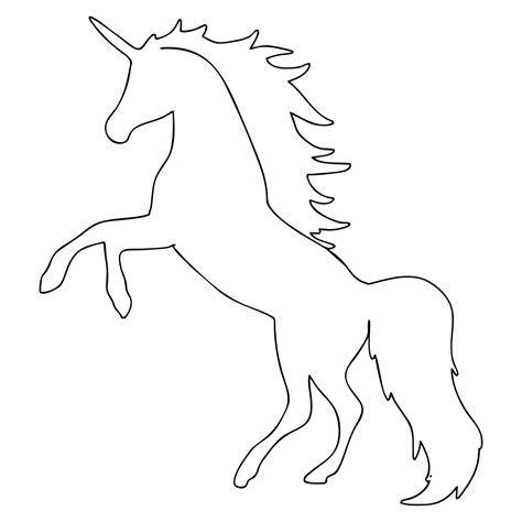 unicorn stencil printable