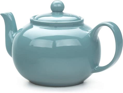 rsvp stoneware teapot turquoise amazonca home kitchen