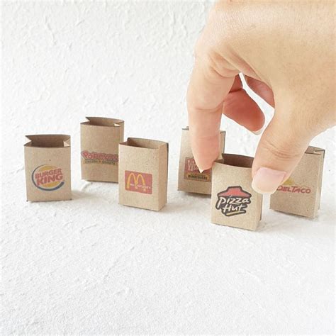 pcs shopping bags miniature miniatures mini  handmade gifts