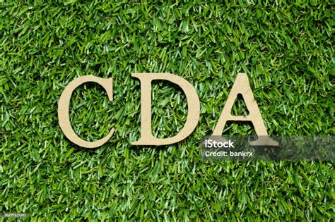 wood alphabet letter  word cda  green grass background stock photo  image  istock