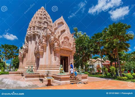 city pillar shrine  buriram thailand editorial stock photo image