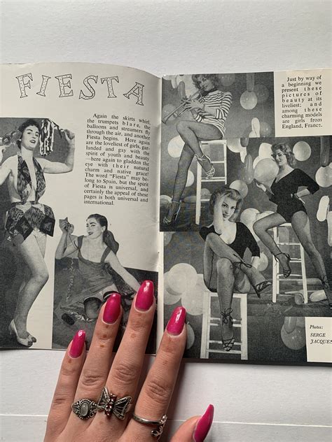 Fiesta Vintage Mens Glamour Magazine Nov 1956 Etsy