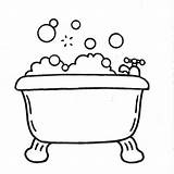 Bathtub Bath Coloring Pages Bubbles Color Bubble Template Kids Sheets Bulkcolor Bulk sketch template
