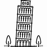 Pisa Turm Ausmalbilder sketch template