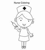 Nurse Clipart Coloring Needle Syringe Clip Pages Color Chasing Kid Cliparts Netart sketch template