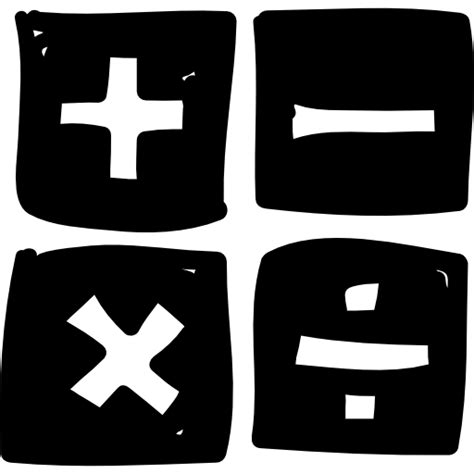 wiskundige symbolen gratis iconen