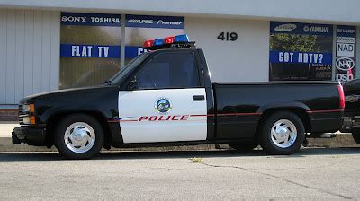 police pickup truck