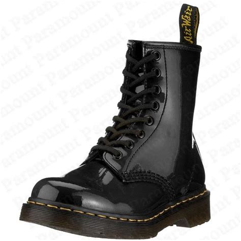 eyelet air wair dr  martens  patent leather boots ebay