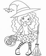 Witch Coloring Pages Pony sketch template