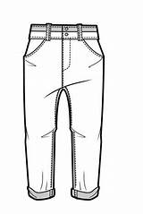 Trousers Template Croquis Pantaloni Wgsn sketch template