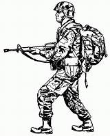 Soldado Fortnite Pintar Officer Geweer Possession Ammunition Kleurplaten sketch template