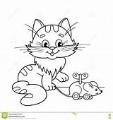 Cat Mouse Coloring Pages Mice Getcolorings Dog Printable Getdrawings Great sketch template