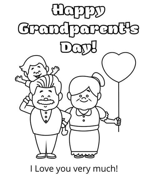 grandparents day coloring pages lovinghomeschoolcom