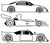 Race Coloring Car Pages Outline Template Printable Drawing Cars Sheets Three Different Sports Own Pdf Print Templates Kids Drawings Cool sketch template