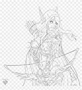 Sylvanas Windrunner Coloring Pages Pngfind sketch template