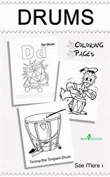 Coloring Drums Kids Pages Chimes Wind Play Little Momjunction sketch template