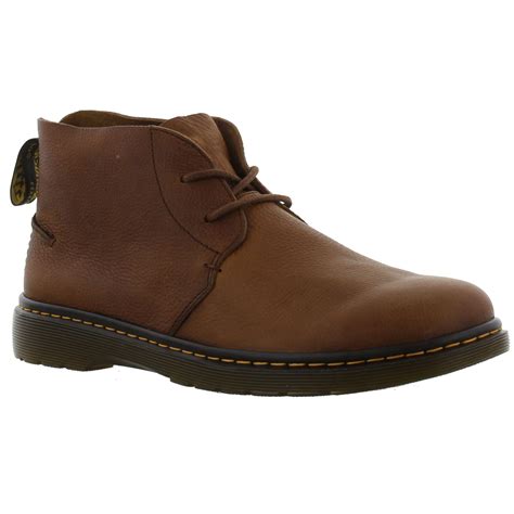 dr martens ember mens brown leather chukka boots size   ebay