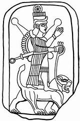 Ishtar Goddess Mesopotamia Ancient History Her Myths Gilgamesh Arbela Lion Artifacts Sumerian Aliens Epic Da Historical Catherine Alexandria St Stone sketch template