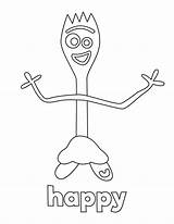 Coloring Pages Forky Toy Story Printable Kids Simple Know Disney Popular Choose Board sketch template