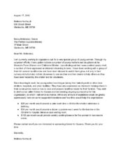 sample letter  senator    official letter