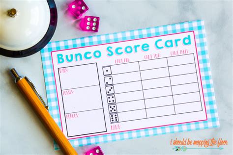 printable spring bunco kit    mopping  floor