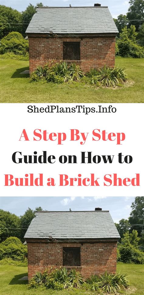 build  brick shed  step  step guide cheapest