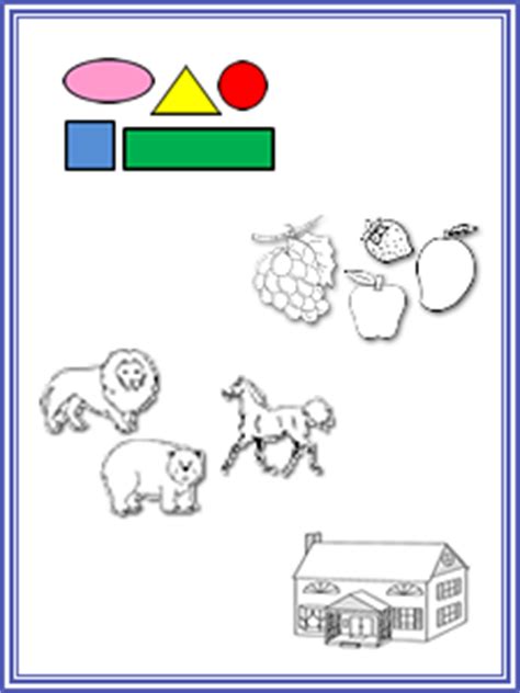 coloring sheets  pre kindergarten