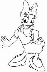 Daisy Duck Coloring Pages Disney Kids Clipart Drawing Drawings Print Mouse Mickey Baby Gif Color Sheets Cute Silhouette Minnie Printable sketch template