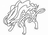 Pokemon Suicune Getdrawings Rayquaza sketch template