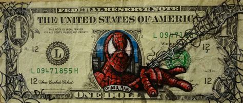 arte en billetes de un dólar por donovan clark tachido mx desmadre morras y chairas de a montón
