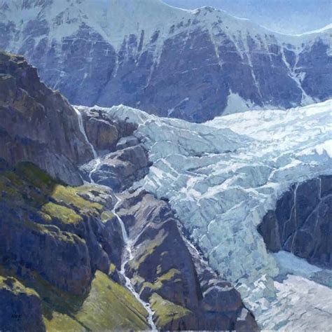 ralph oberg ice fall  landscape paintings landscape art