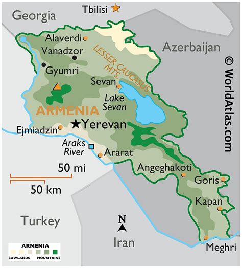 armenia maps facts world atlas