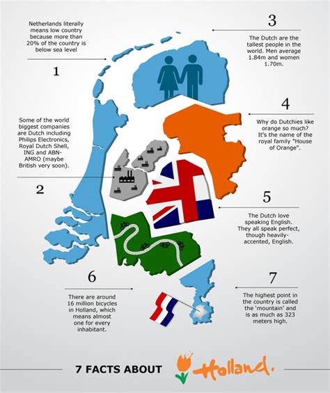 infographic with facts about holland learn dutch holland netherlands