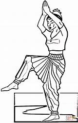 Ausmalbilder Tanz Ausmalbild Indischer Indien Coloriage sketch template