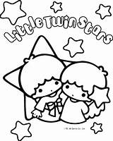 Coloring Twin Pages Stars Little Sanrio Twins Kitty Hello Fanpop Star Cute Printable Color Sheets Colouring Print Wallpaper Characters Background sketch template
